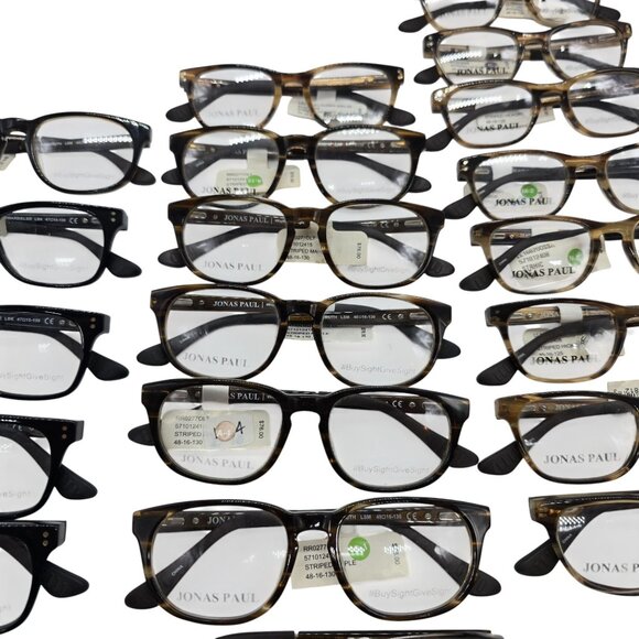 Jonas Paul Kids Optical Glasses Lot Of 26 Black & Tortoise Shell Frames With Dem - Picture 5 of 7